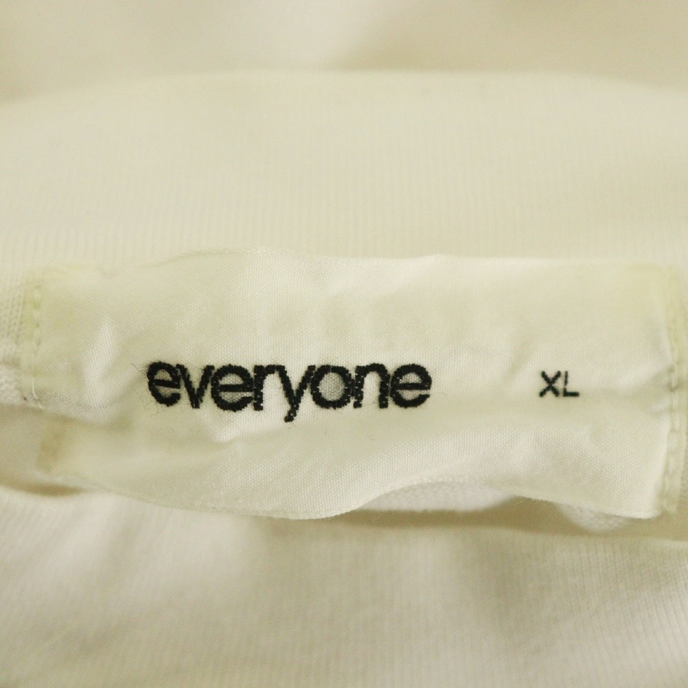 everyone(エブリワン) cotton s/s t-shirt クルーネック 半袖Tシャツ ホワイト EV-CS04