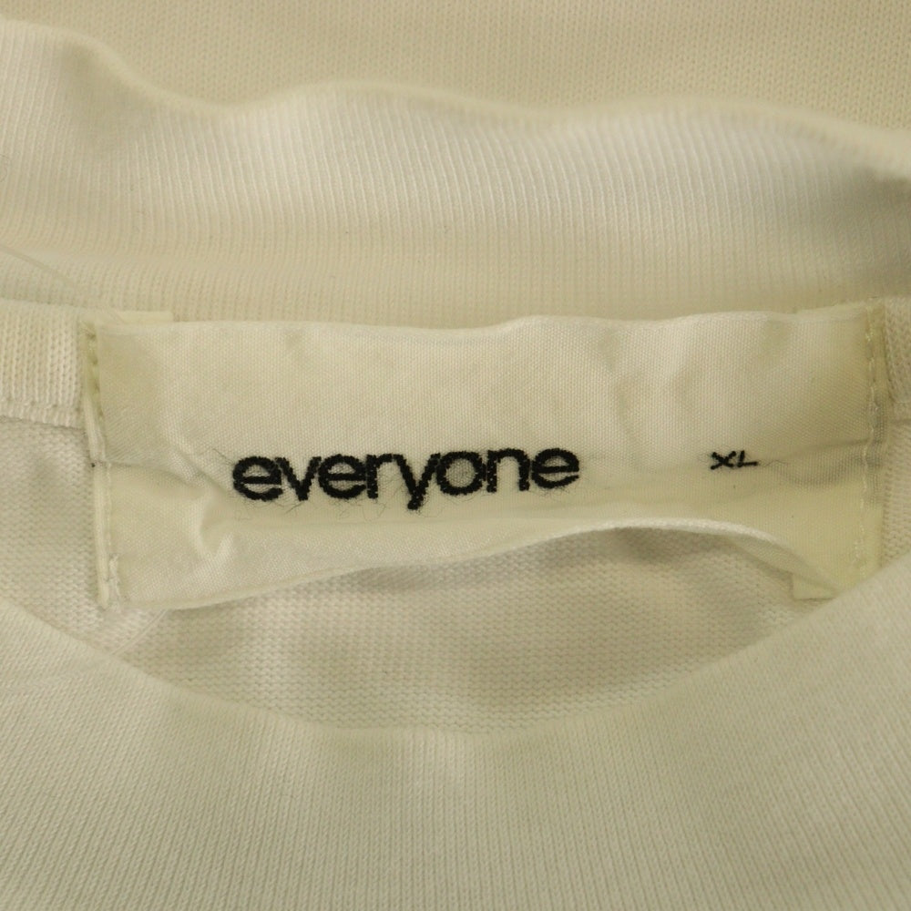 everyone(エブリワン) cotton s/s t-shirt クルーネック 半袖Tシャツ ホワイト EV-CS04