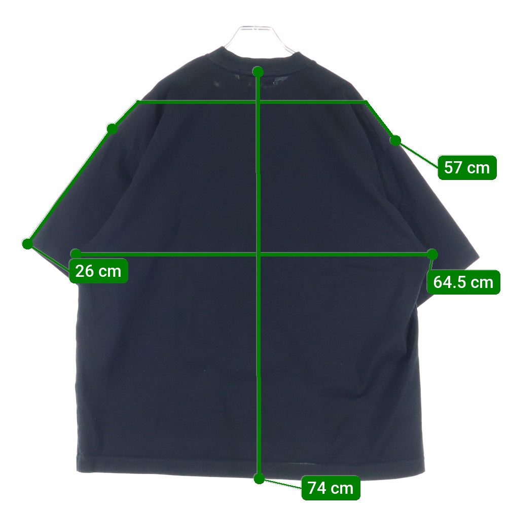 everyone(エブリワン) cotton s/s t-shirt クルーネック 半袖Tシャツ ブラック EV-CS04