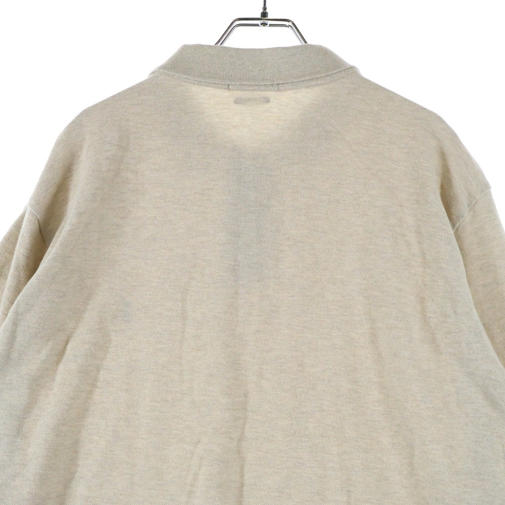 POLO RALPH LAUREN(ポロラルフローレン) ワンポイント ピケ 長袖ポロシャツ ベージュ