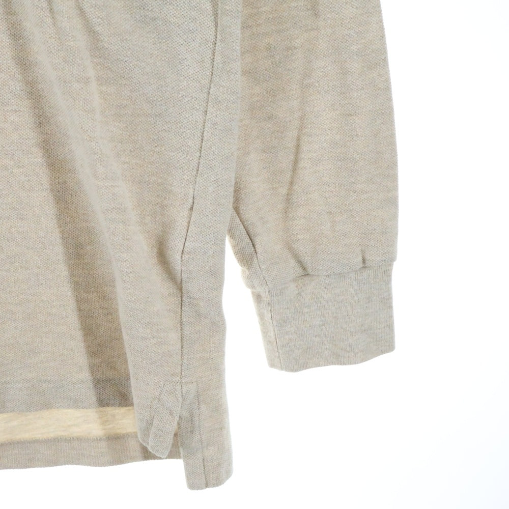 POLO RALPH LAUREN(ポロラルフローレン) ワンポイント ピケ 長袖ポロシャツ ベージュ