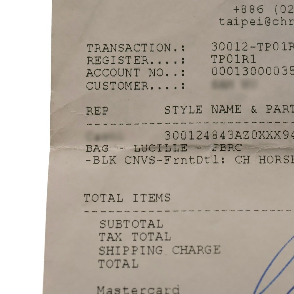 CHROME HEARTS(クロムハーツ) LUCILLE ルシール キャンバストートバッグ ブラック