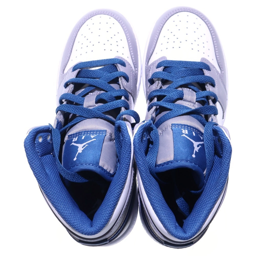 ナイキ　エアジョーダン1 MID True Blue 27cm Air Jordan 1 Mid 'Cement Grey True Blue' DQ8426-014