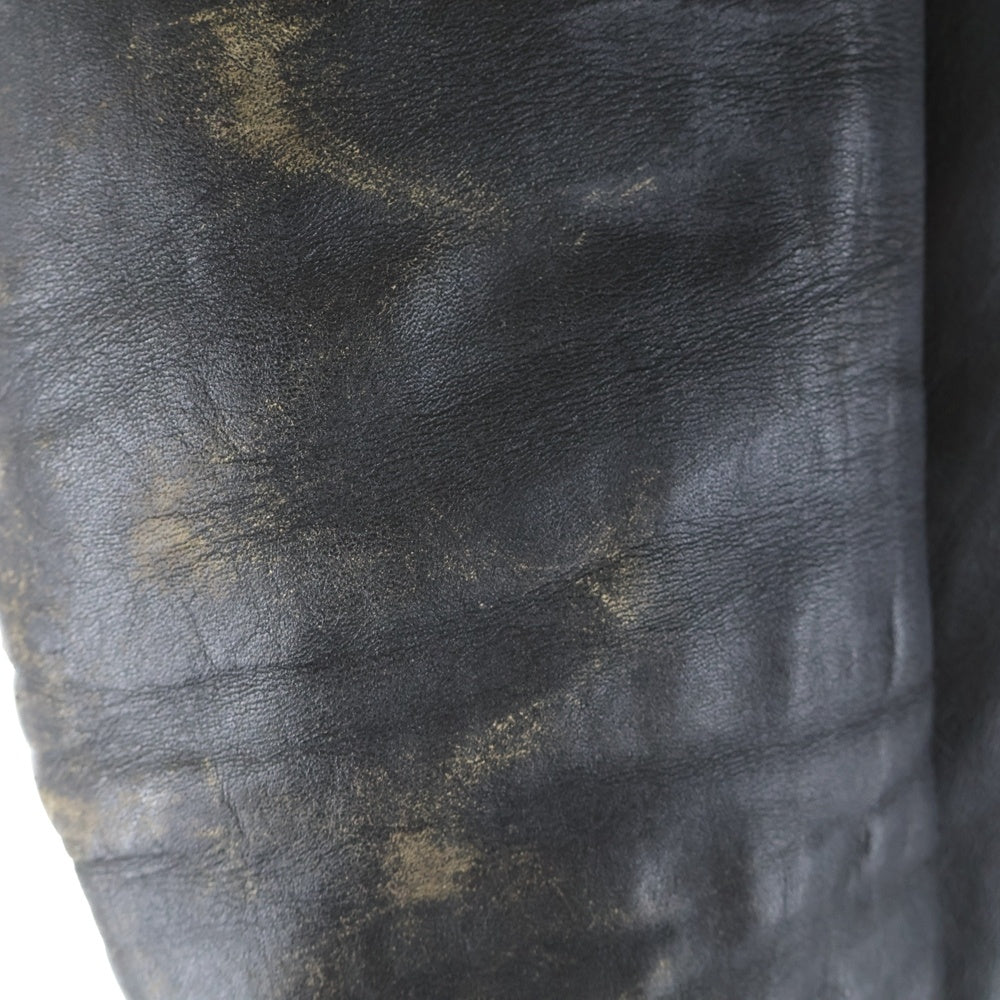 VINTAGE(ヴィンテージ) 70S VINTAGE BROOKS ヴィンテージ ブルックス 涙TALON レザー シングルライダースジャケット ブラック