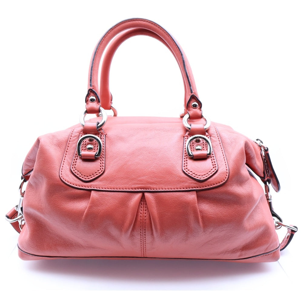 COACH(コーチ) サッチェル レザー 2WAY ハンド ショルダーバッグ ピンク F15445