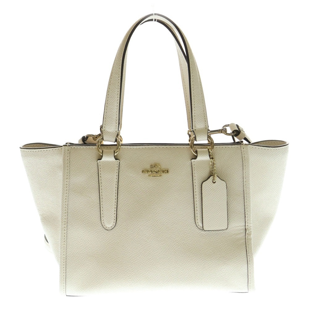 COACH(コーチ) クロスビー レザー 2WAY ハンド ショルダーバッグ ホワイト F11925