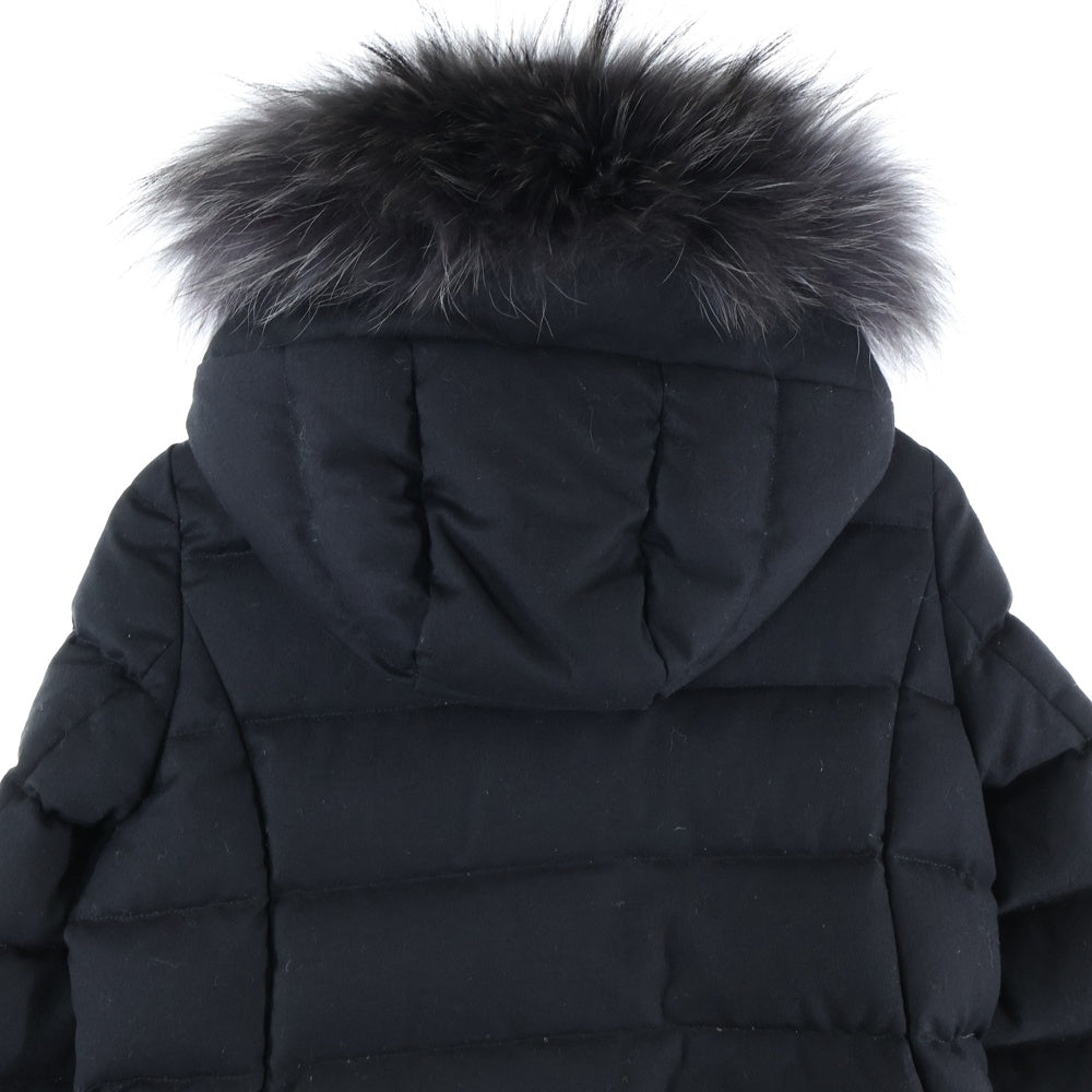 TATRAS(タトラス) 22AW LAVIANA ラビアナ ファー フーデッド ダウンコート ジャケット レディース ブラック LTAT22A4571