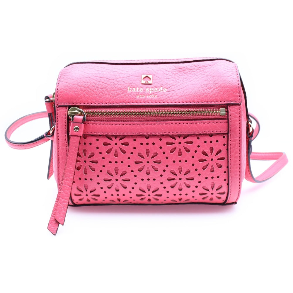 COACH(コーチ) PERRI LANE BUBBLES LOOLOO ペリーレーンバブルズルールー レザー パンチング ショルダーバッグ レディース ピンク