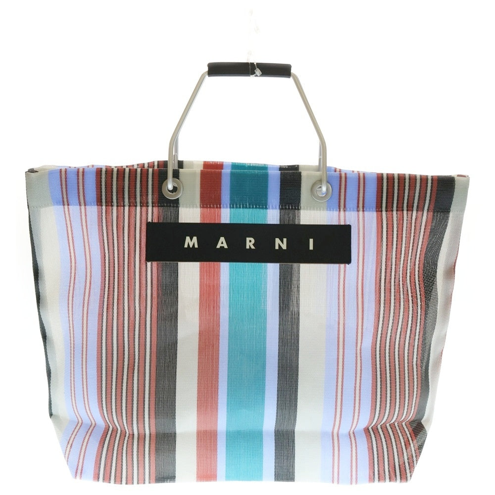 MARNI(マルニ) MARKET STRIPE BAG マーケット ストライプナイロントートバッグ マルチカラー SHMHR08A01TN296