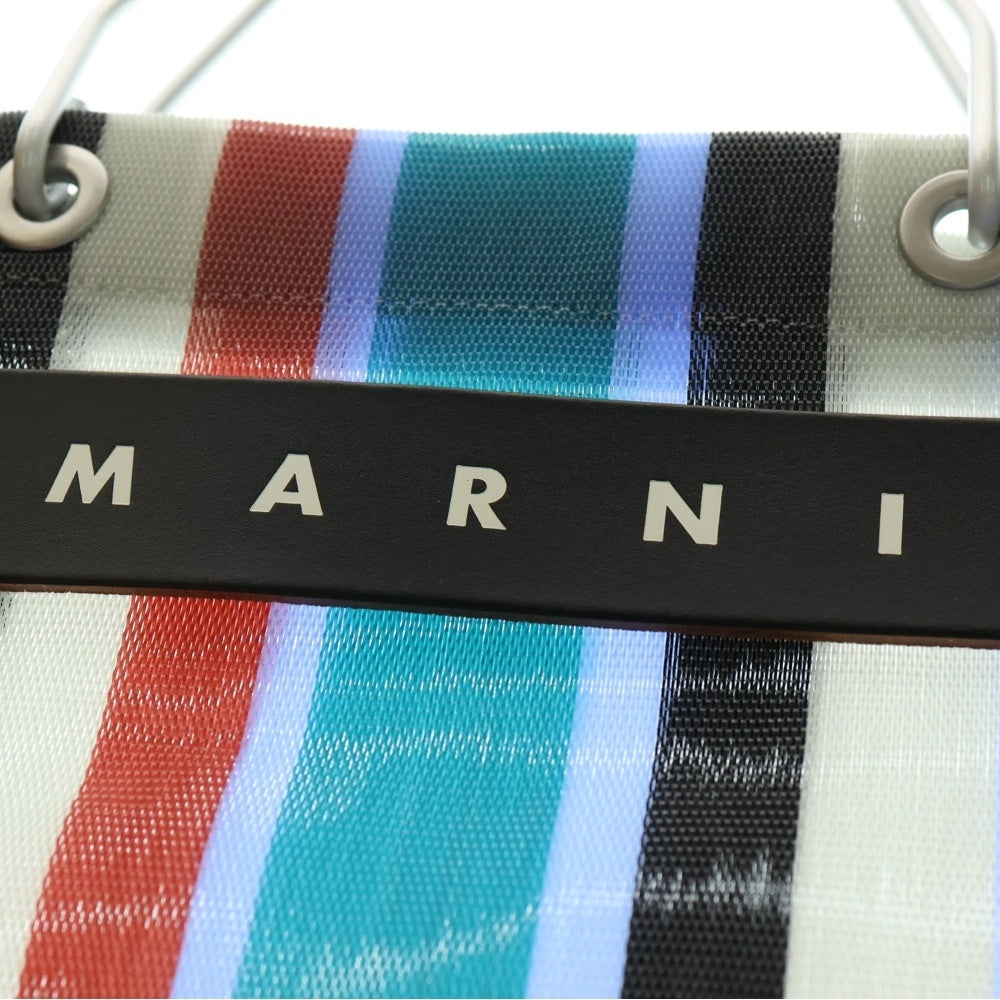 MARNI(マルニ) MARKET STRIPE BAG マーケット ストライプナイロントートバッグ マルチカラー SHMHR08A01TN296