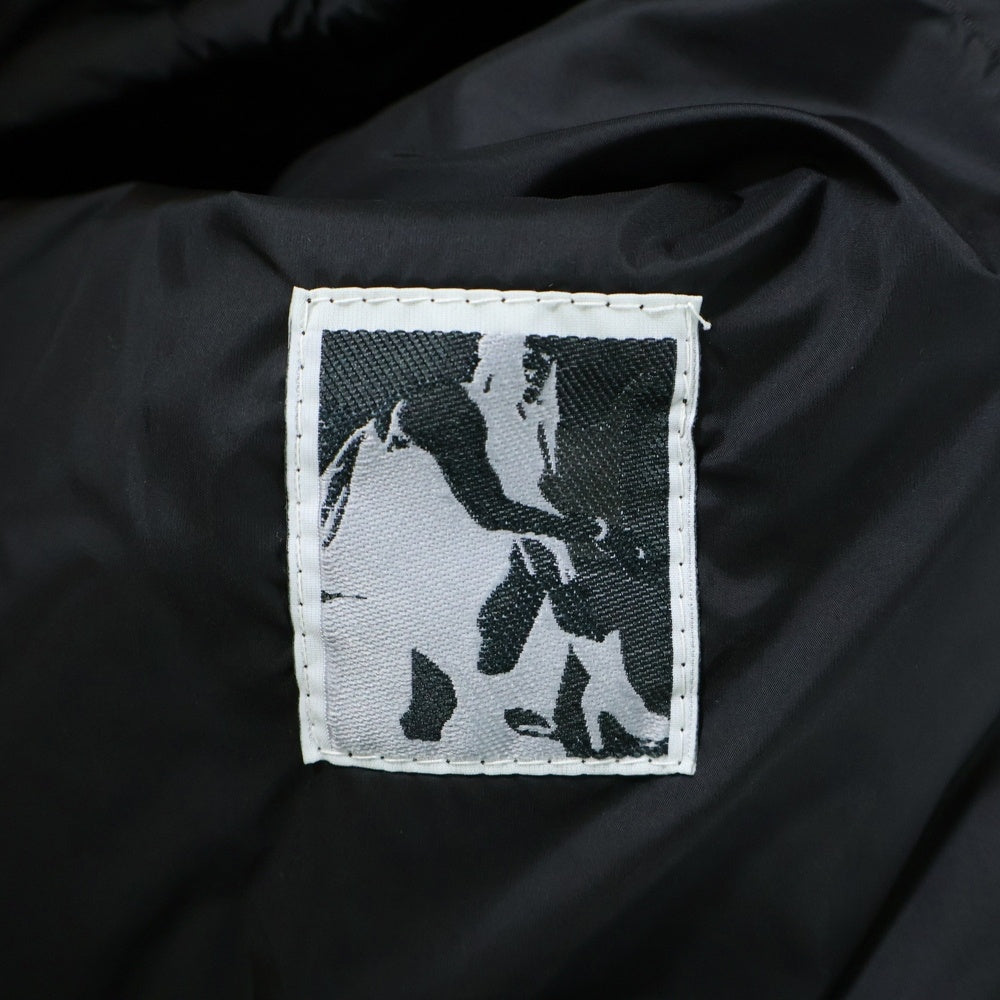 Rick Owens DRKSHDW(リックオウエンス ダークシャドウ) 21AW WOVEN PADDED SNAPFRONT JACKET 中綿 スナップコーチジャケット ブルゾン ブラック DU02A3782-ND