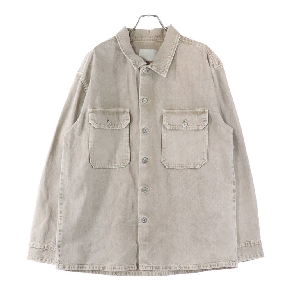 CITIZENS OF HUMANITY(シチズン オブ ヒューマニティー) ARTIST SHIRT ウォッシュ加工 デニムシャツジャケット ベージュ M9018-1183