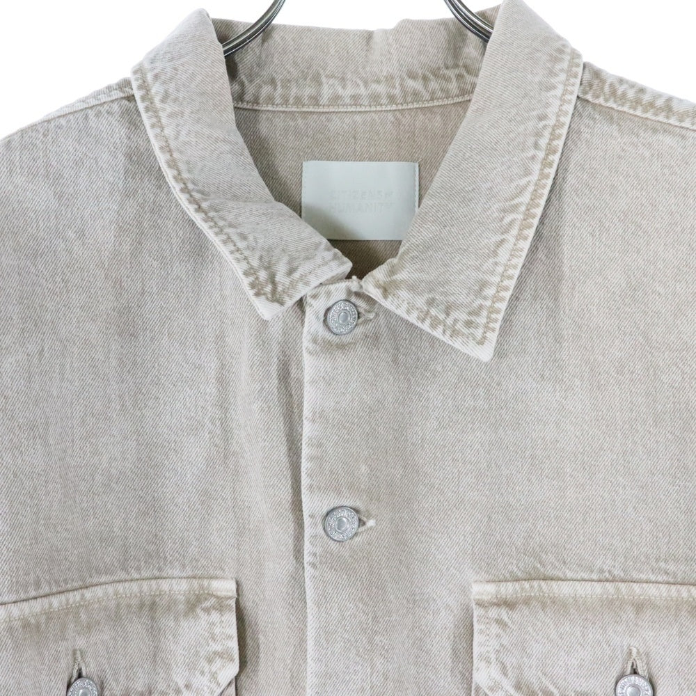 CITIZENS OF HUMANITY(シチズン オブ ヒューマニティー) ARTIST SHIRT ウォッシュ加工 デニムシャツジャケット ベージュ M9018-1183