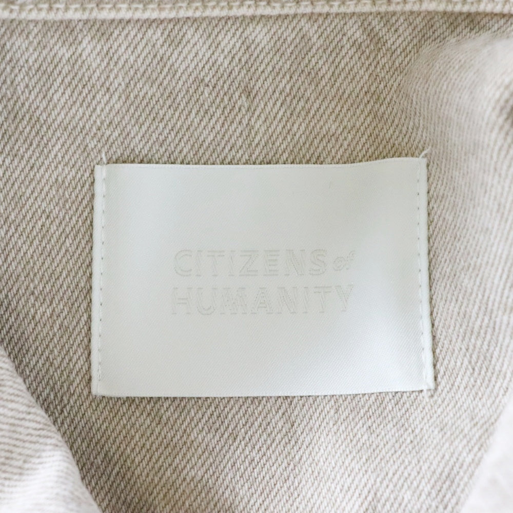 CITIZENS OF HUMANITY(シチズン オブ ヒューマニティー) ARTIST SHIRT ウォッシュ加工 デニムシャツジャケット ベージュ M9018-1183