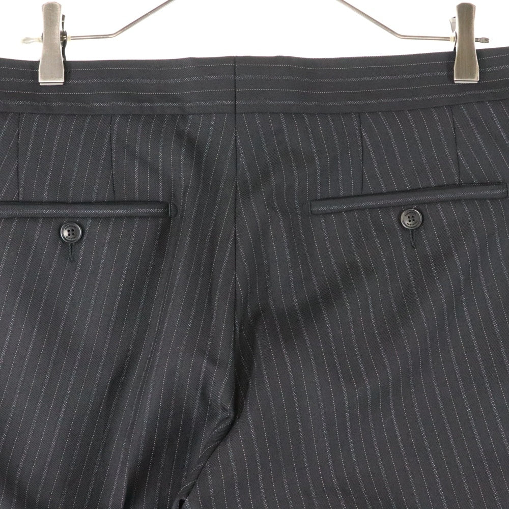 BURBERRY(バーバリー) PINSTRIPED WOOL TROUSERS ピンストライプ ウールスラックス パンツ ブラック 8013837