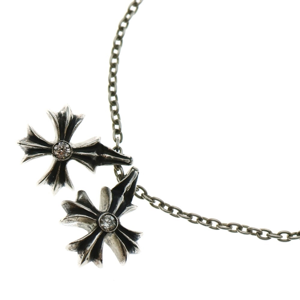 CHROME HEARTS(クロムハーツ) ×COMME des GARCONS CH/CDG DBL PLUS WDIA コムデギャルソン CHプラス ダブルダイヤ ネックレス シルバー