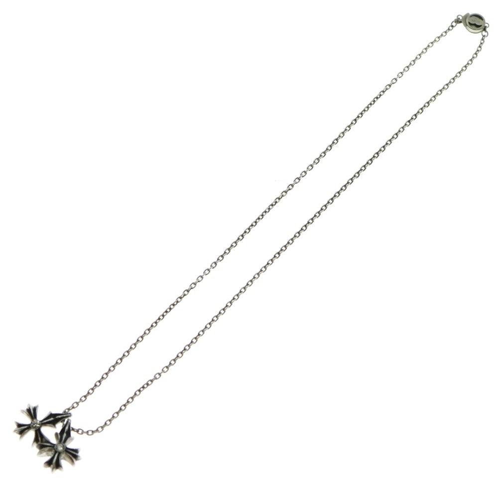 CHROME HEARTS(クロムハーツ) ×COMME des GARCONS CH/CDG DBL PLUS WDIA コムデギャルソン CHプラス ダブルダイヤ ネックレス シルバー