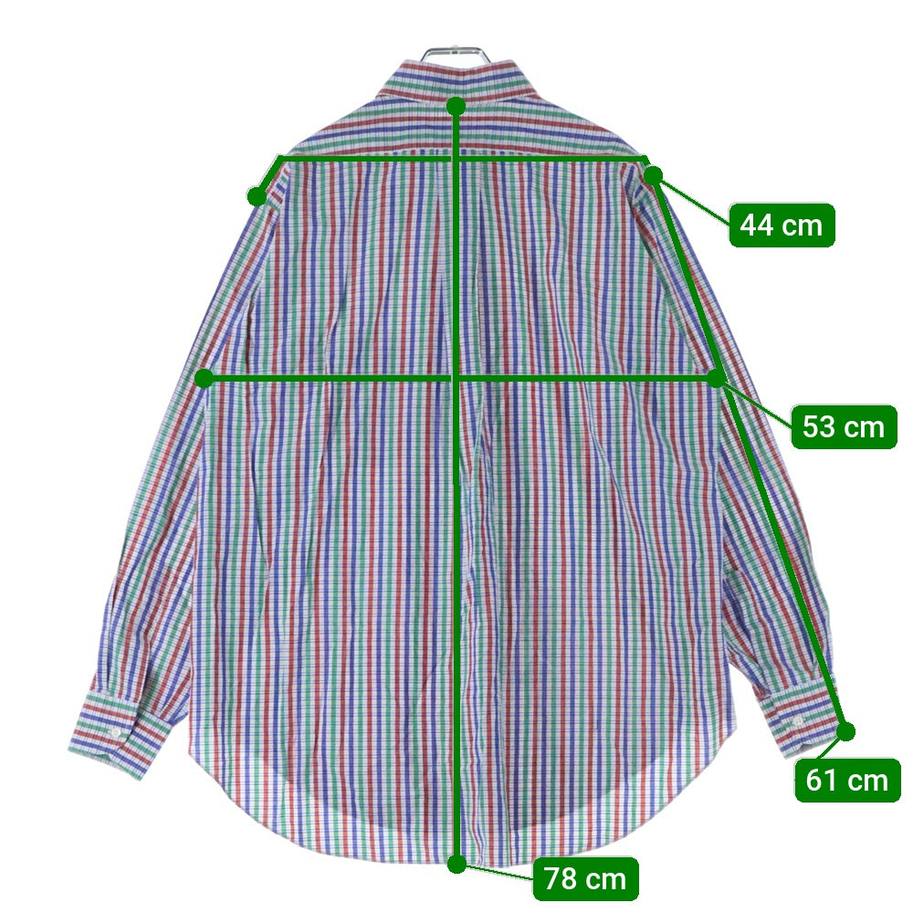 ETRO(エトロ) 7B 胸ポケット チェック柄 長袖シャツ マルチ