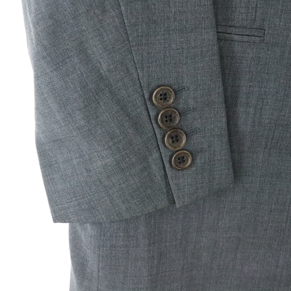 HUGO BOSS(ヒューゴボス) 2B 胸ポケット 肩パッド入り テーラードジャケット グレー