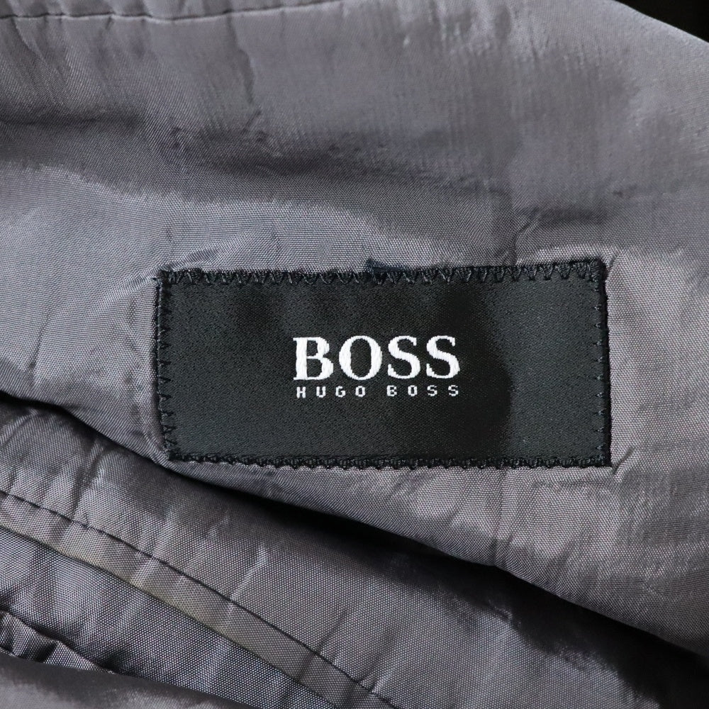 HUGO BOSS(ヒューゴボス) 2B 胸ポケット 肩パッド入り テーラードジャケット グレー