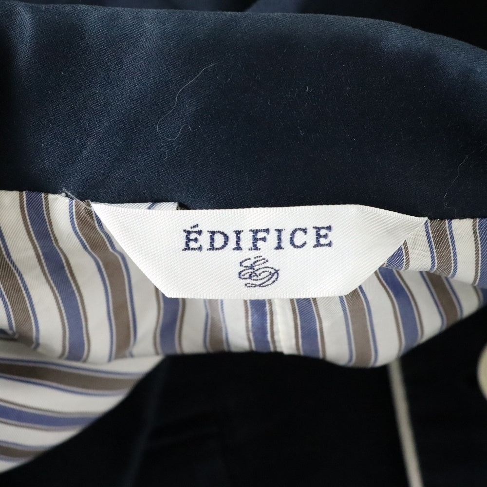 EDIFICE(エディフィス) 2B ダブルフラップポケット 胸ポケット テーラードジャケット ネイビー