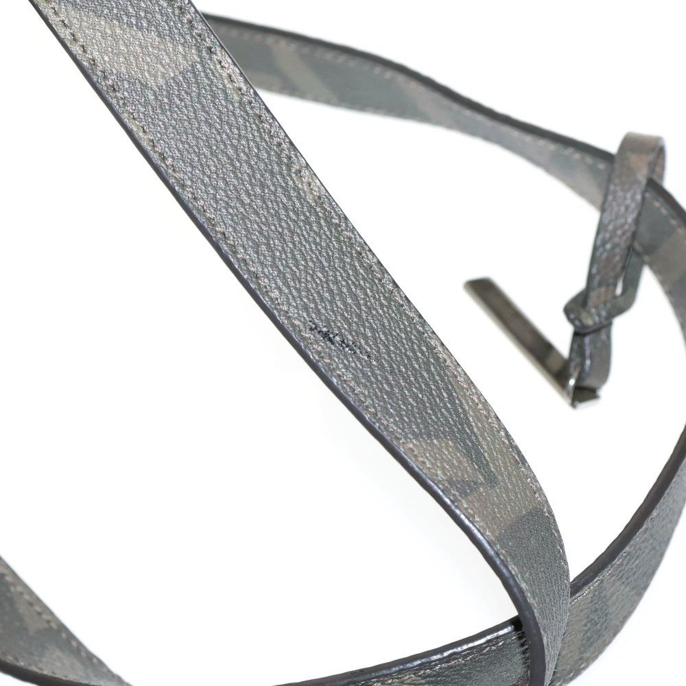 JIL SANDER NAVY(ジルサンダーネイビー) 総柄 ブランド刻印アクセサリー付き ハンドバッグ ブラウン