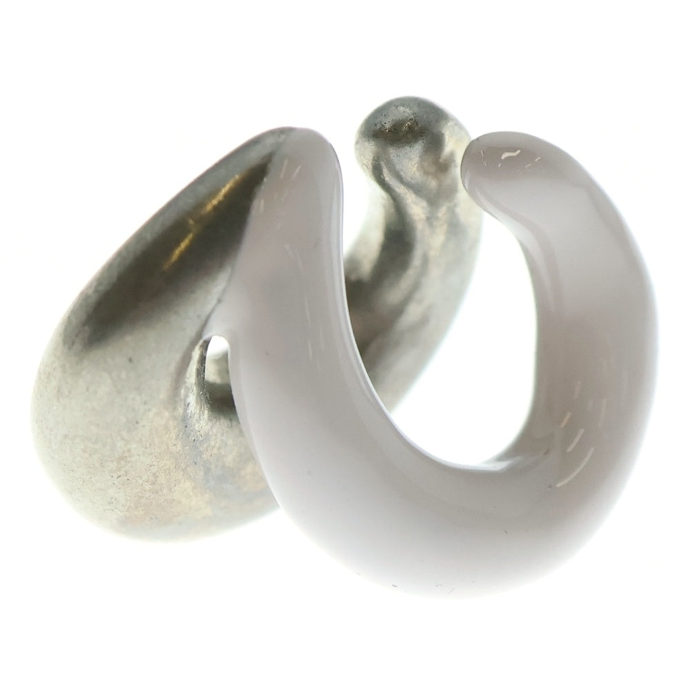 NO BRAND(ノーブランド) 23SS PANCONESI パンコネージ DOUBLE MOON ダブル ムーン フープイアリング イヤーカフ シルバー S23-EA021-S