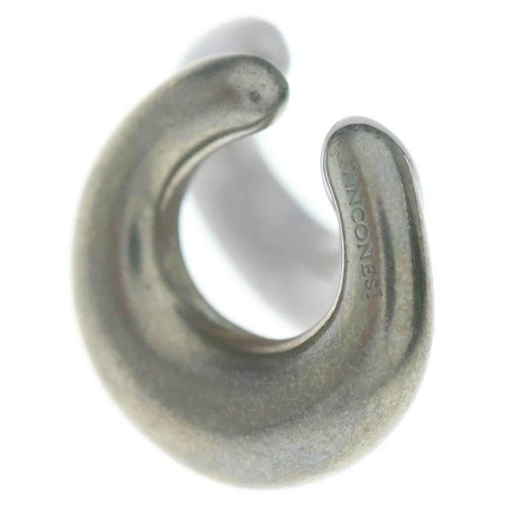 NO BRAND(ノーブランド) 23SS PANCONESI パンコネージ DOUBLE MOON ダブル ムーン フープイアリング イヤーカフ シルバー S23-EA021-S