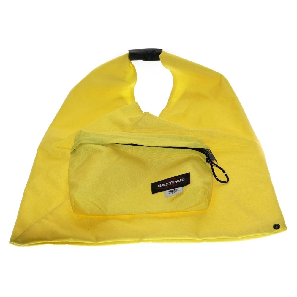 MM6 Maison Margiela(エムエムシックスメゾンマルジェラ) 22SS ×EAST PAK イーストパック ロゴデザイン ジャパニーズ トートバッグ イエロー SB6WC0002P4660T1003