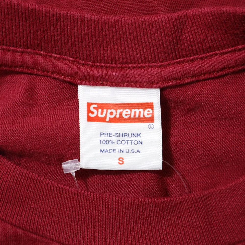 SUPREME(シュプリーム) 21AW Shrek Tee シュレック フロントロゴプリント クルーネック カットソー 半袖Tシャツ レッド