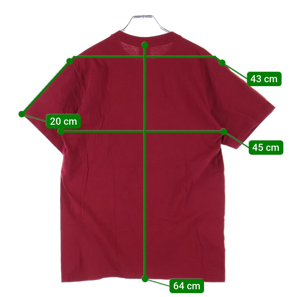 SUPREME(シュプリーム) 21AW Shrek Tee シュレック フロントロゴプリント クルーネック カットソー 半袖Tシャツ レッド