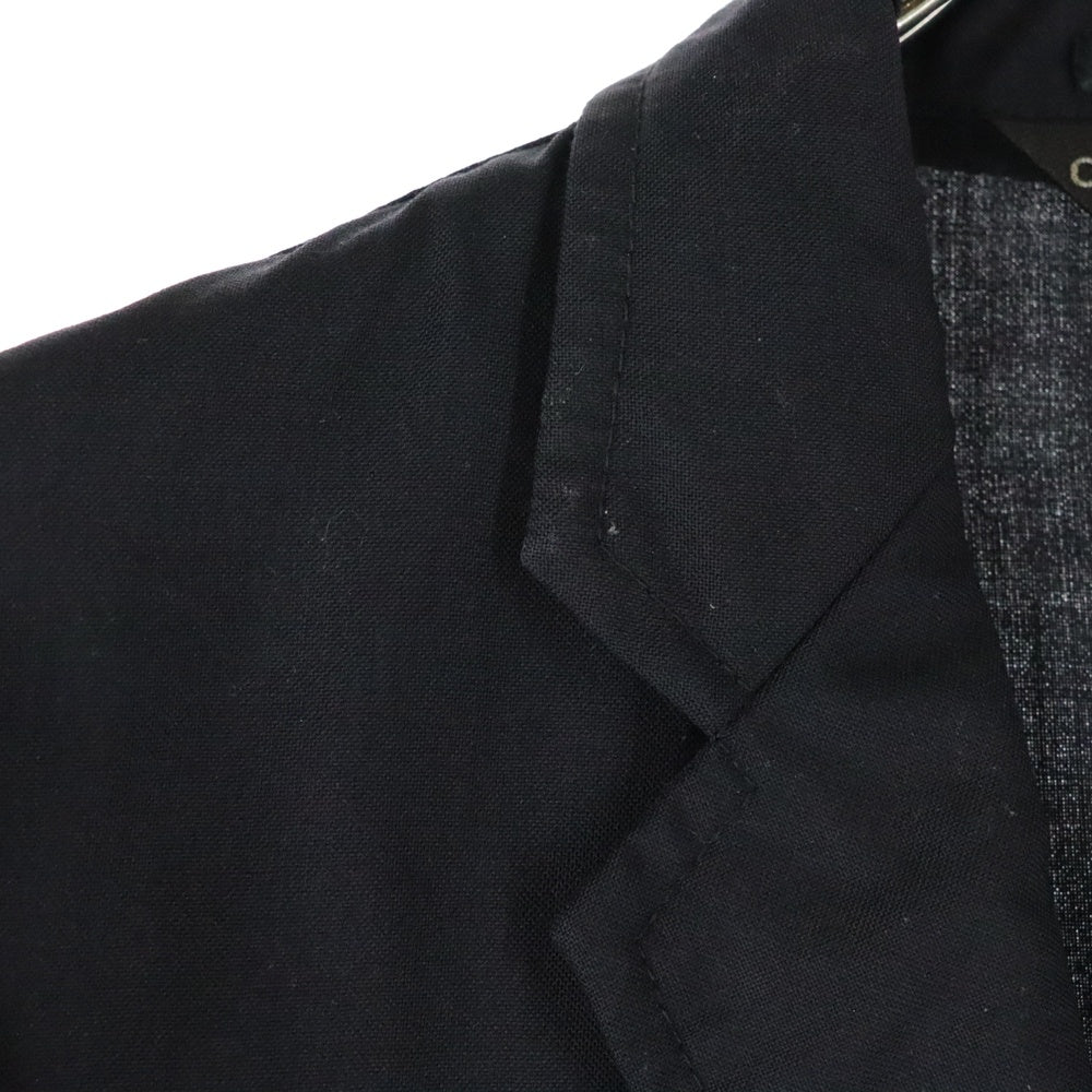 COMME des GARCONS HOMME PLUS(コムデギャルソンオムプリュス) 12SS AD2011 フリル加工 ダブルフラップポケット 2B テーラードジャケット ブラック PI-J111