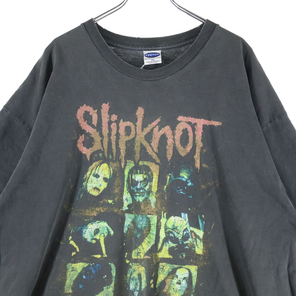 VINTAGE(ヴィンテージ) 00S VINTAGE SLIPKNOT 2001 TOUR T-SHIRT ヴィンテージ スリップノット ツアー クルーネック半袖Tシャツ カットソー ブラック