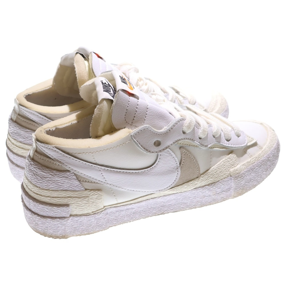 NIKE(ナイキ) ×sacai BLAZER LOW WHITE PATENT LEATHER サカイ ブレーザー ホワイト パテント レザー ローカットスニーカー ホワイト US10/28cm DM6443-100