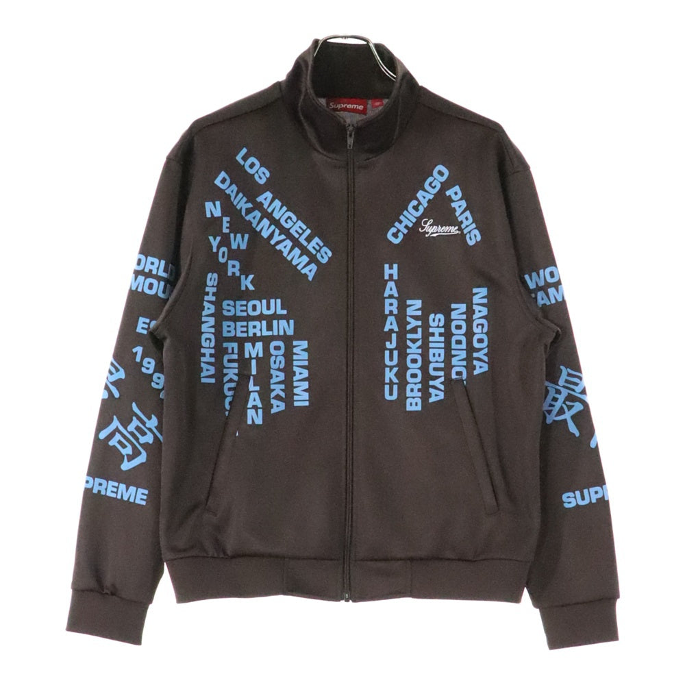 SUPREME(シュプリーム) 25SS Worldwide Tricot Track Jacket ワールドワイド トリコット トラックジャケット ブラウン/ブルー