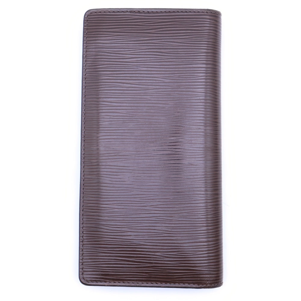 ルイヴィトン エピ 財布 ブラウン 二つ折り 微美品】LOUIS VUITTON