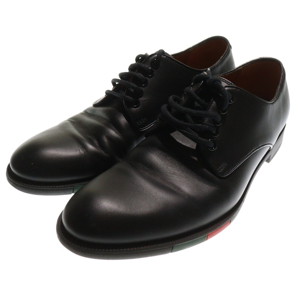 GUCCI(グッチ) シェリーライン レースアップ レザー ドレスシューズ ブラック 295116
