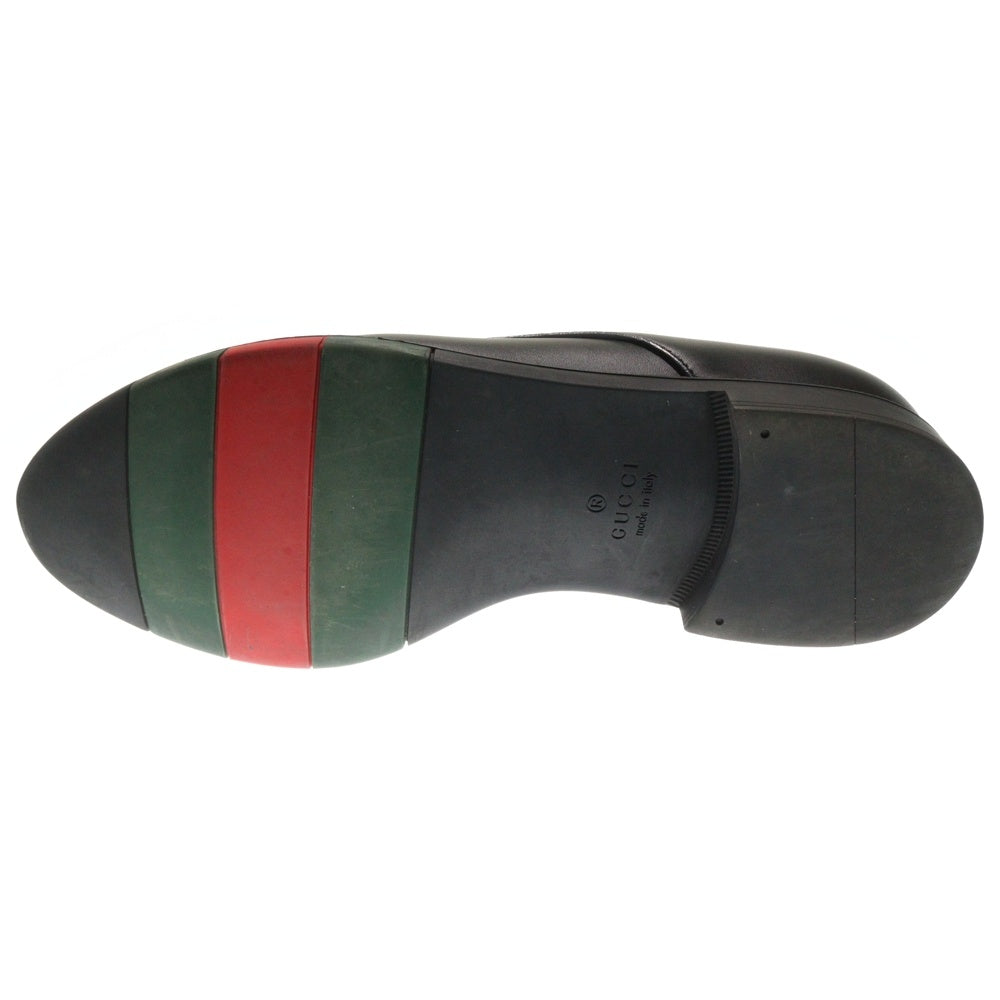 GUCCI(グッチ) シェリーライン レースアップ レザー ドレスシューズ ブラック 295116