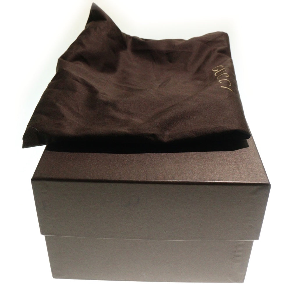 GUCCI(グッチ) シェリーライン レースアップ レザー ドレスシューズ ブラック 295116