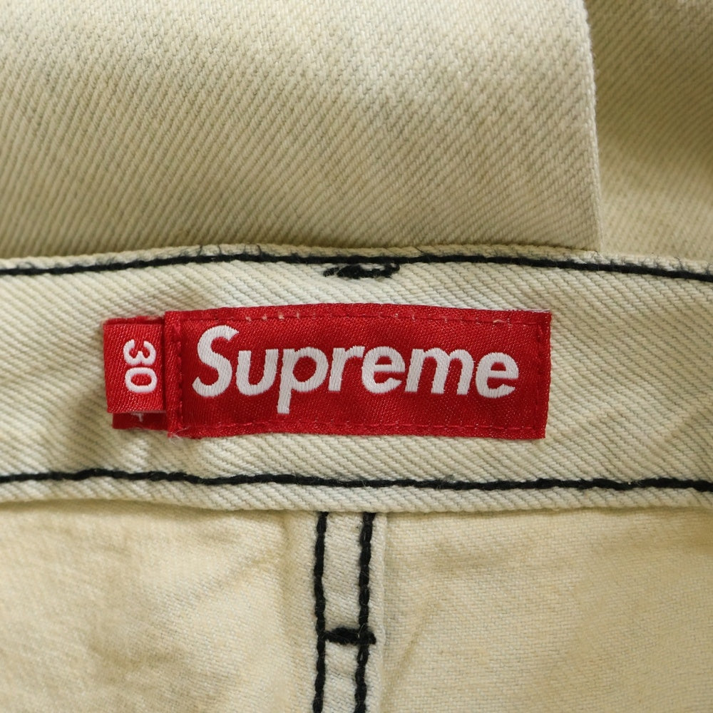 SUPREME(シュプリーム) 25SS Regular Jean レギュラー ブリーチ ジーンズ デニムパンツ アイボリー