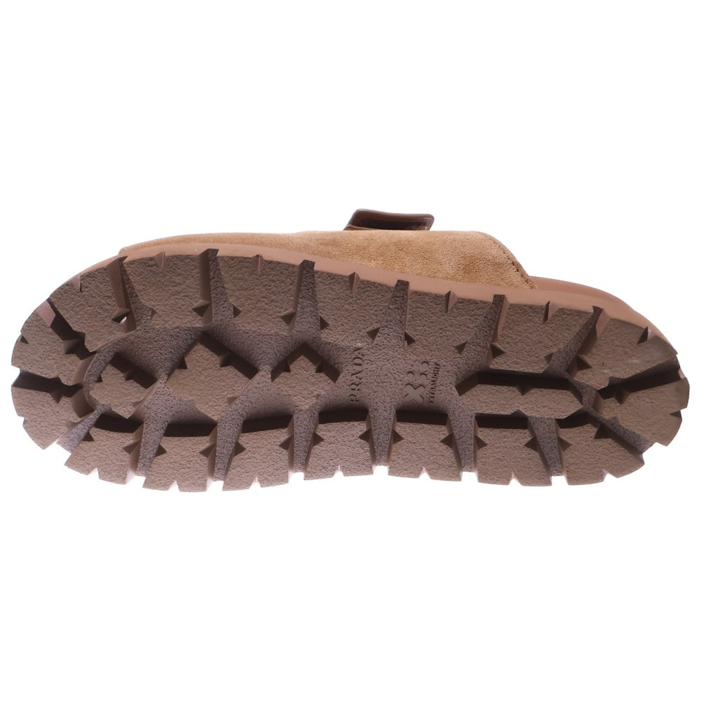 PRADA(プラダ) SUEDE BAND SANDALS トライアングルロゴ スエードバンド サンダル ブラウン 2X3129 F0401