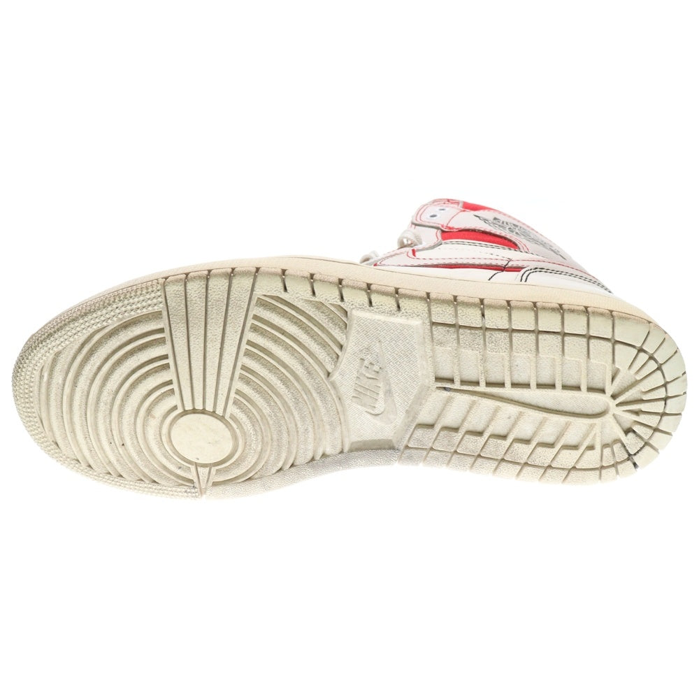 NIKE(ナイキ) 【観賞用 2009年製】 AIR JORDAN 1 RETRO HIGH DMP BULLS エアジョーダン1 レトロ ディフェンディングモーメントパック ハイカットスニーカー US9/27cm 332550-061