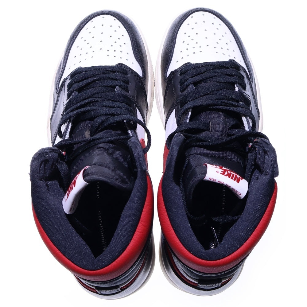 NIKE(ナイキ) AIR JORDAN 1 RETRO HIGH OG SAIL UNIVERSITY RED エアジョーダン1 レトロ オージー セイル ユニバーシティレッド ハイカットスニーカーUS9/27cm 555088-061