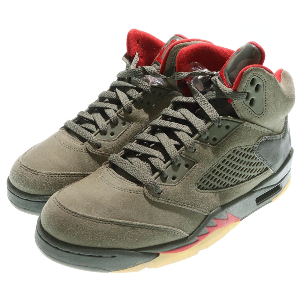 NIKE(ナイキ) AIR JORDAN 5 RETRO DARK STUCCO エアジョーダン5 レトロ ダークスタッコ ハイカットスニーカー グレー US9/27cm 136027-051