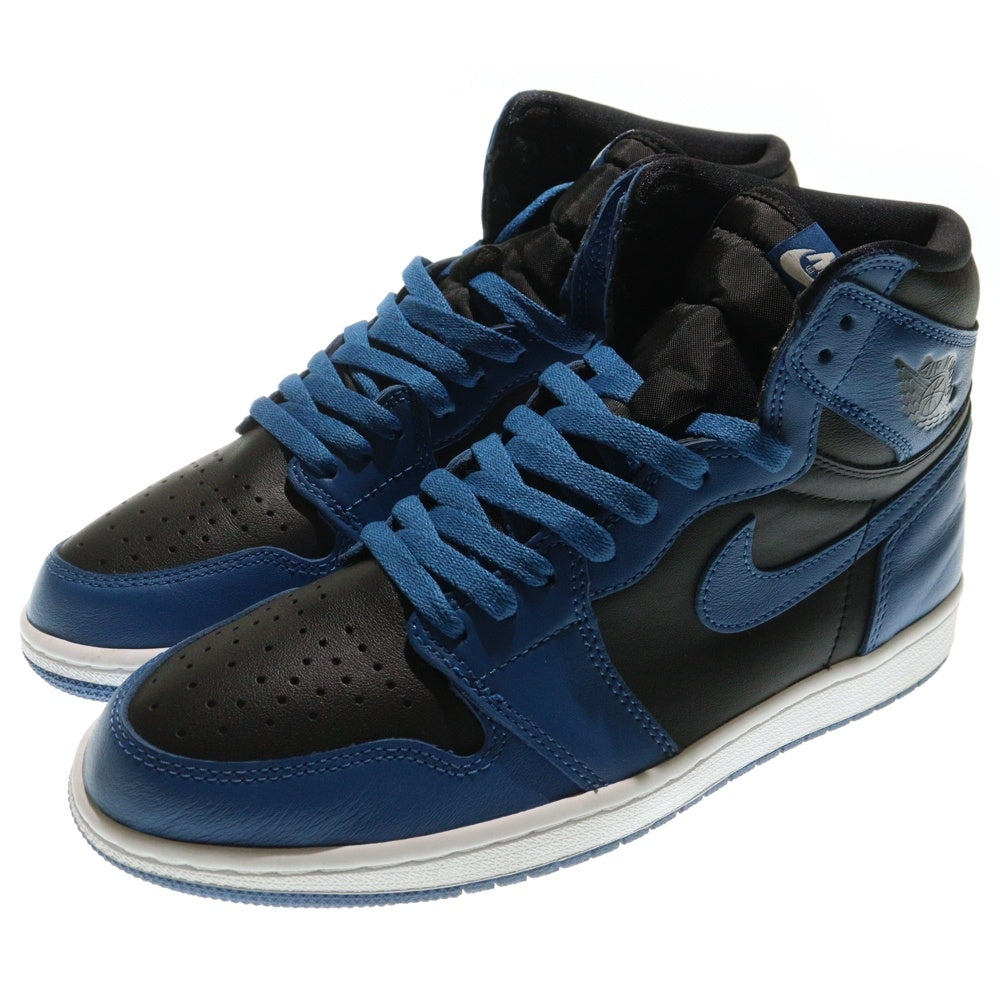 NIKE(ナイキ) AIR JORDAN 1 RETRO HIGH OG DARK MARINA BLUE エアジョーダン1 レトロ ダークマリーナブルー ハイカットスニーカー ブラック/ブルー US9/27cm 555088-404