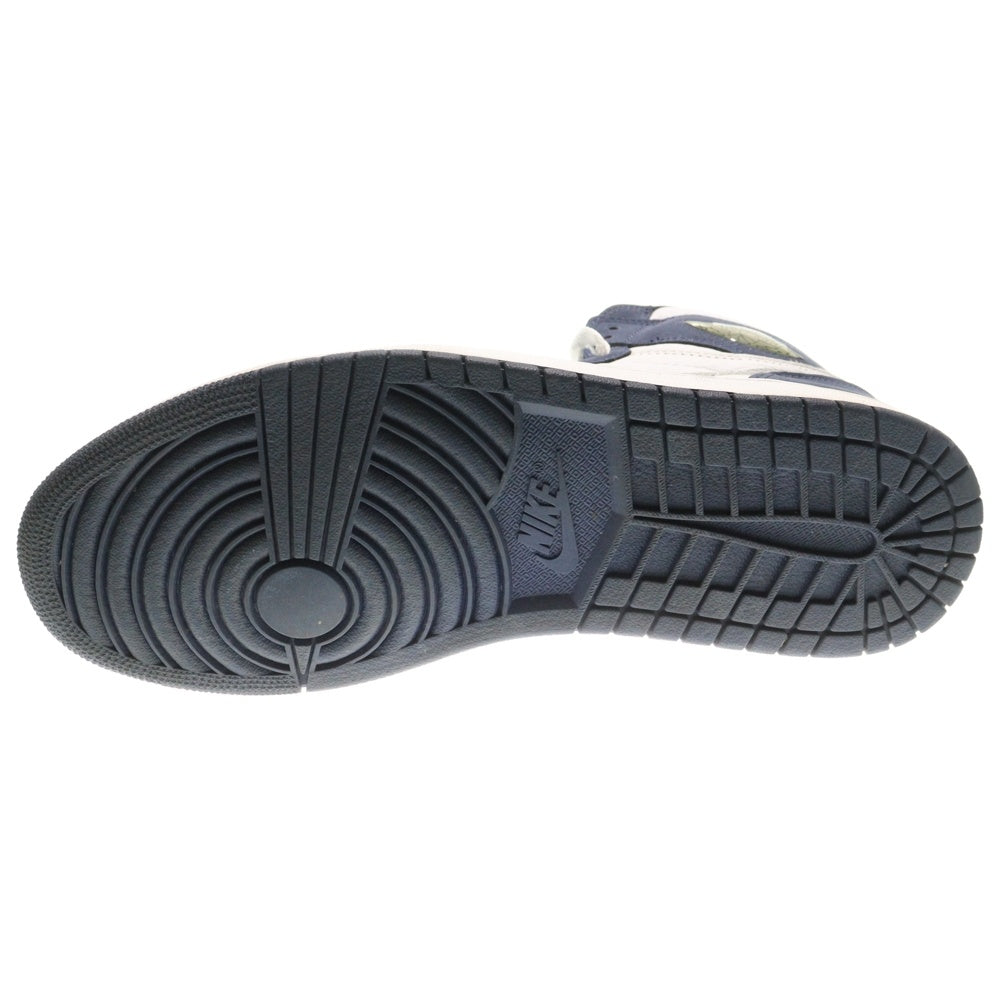 NIKE(ナイキ) AIR JORDAN 1 HIGH OG CO JP MIDNIGHT NAVY エアジョーダン1 ミッドナイトネイビー ハイカットスニーカー ホワイト/ネイビー US9.5/27.5cm DC1788-100