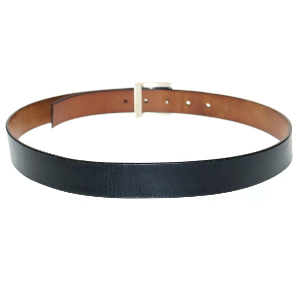 LOUIS VUITTON(ルイヴィトン) サンチュールLVスタンプ レザーベルト ブラック/シルバー M6896V RI3067