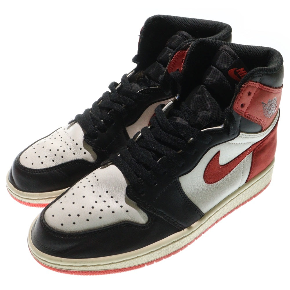 NIKE(ナイキ) AIR JORDAN 1 RETRO HIGH TRACK RED エアジョーダン1 トラックレッド ハイカットスニーカー レッド/ブラック US8.5/26.5cm 555088-112