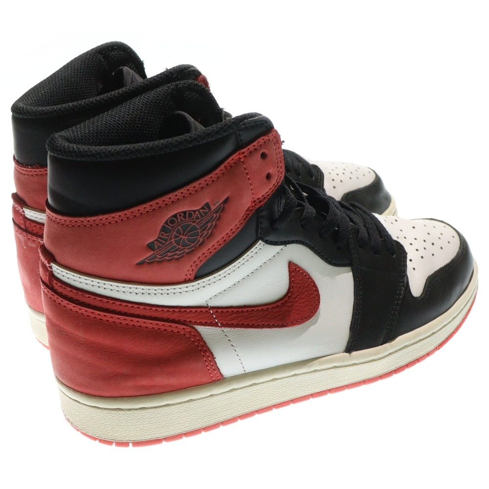 NIKE(ナイキ) AIR JORDAN 1 RETRO HIGH TRACK RED エアジョーダン1 トラックレッド ハイカットスニーカー レッド/ブラック US8.5/26.5cm 555088-112