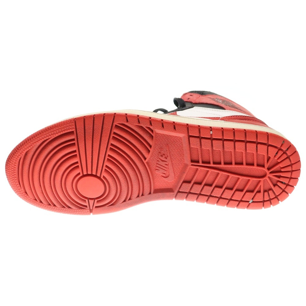 NIKE(ナイキ) AIR JORDAN 1 RETRO HIGH TRACK RED エアジョーダン1 トラックレッド ハイカットスニーカー レッド/ブラック US8.5/26.5cm 555088-112